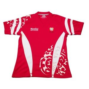 Kooga Tonga Rugby Jersey Men's Size Large Red - White Made in‎ UAE